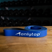 Эспандер ленточный многофункциональный ONLYTOP, 208х3,2х0,45 см, 15-40 кг, цвет синий/чёрный Эспандер ленточный многофункциональный ONLYTOP, 208х3,2х0,45 см, 15-40 кг, цвет синий/чёрный