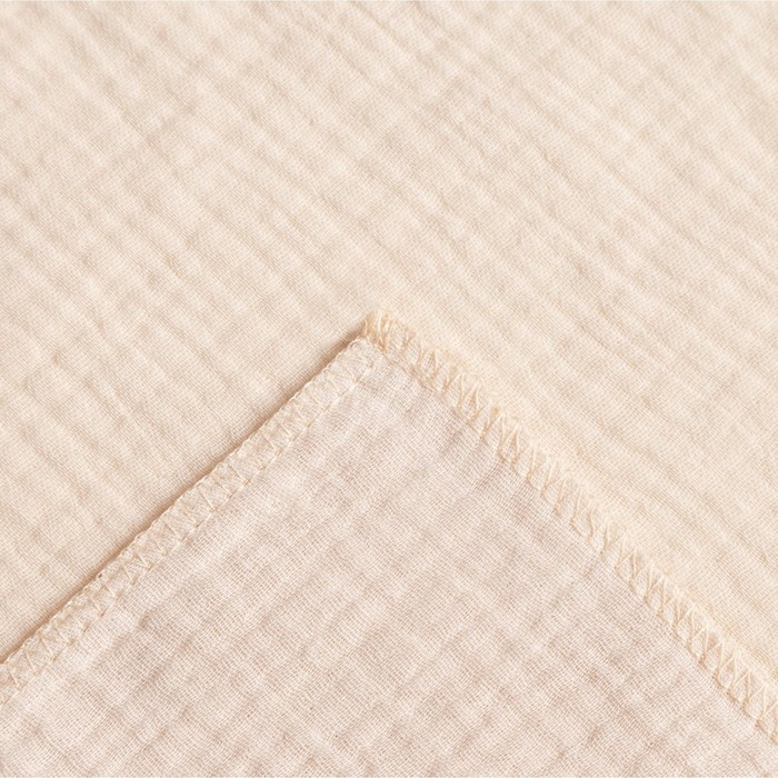 Пелёнка муслиновая Крошка Я "Beige", 135х100 см, двухслойная, 100 % хлопок