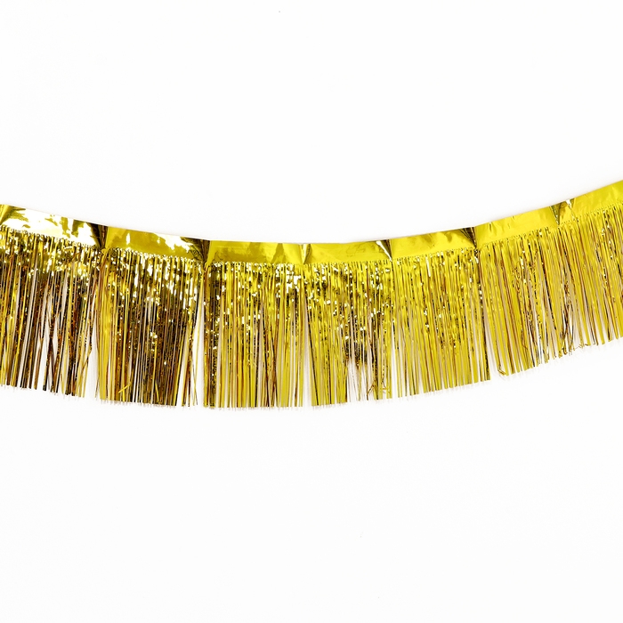Гирлянда &laquo;Дождик&raquo; с липкой лентой, 2 метра, цвет золотой