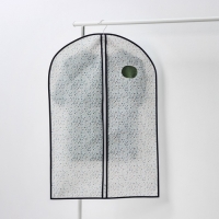 Чехол для одежды Доляна «Мармелад», ПВХ окно, 60×90 см, цвет белый Чехол для одежды Доляна «Мармелад», ПВХ окно, 60×90 см, цвет белый