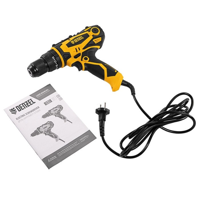 Дрель-шуруповерт сетевая ударная DENZEL ISD-300-13 26211, Li-Ion, 18 В, 400 - 1600 об/мин Дрель-шуруповерт сетевая ударная DENZEL ISD-300-13 26211, Li-Ion, 18 В, 400 - 1600 об/мин