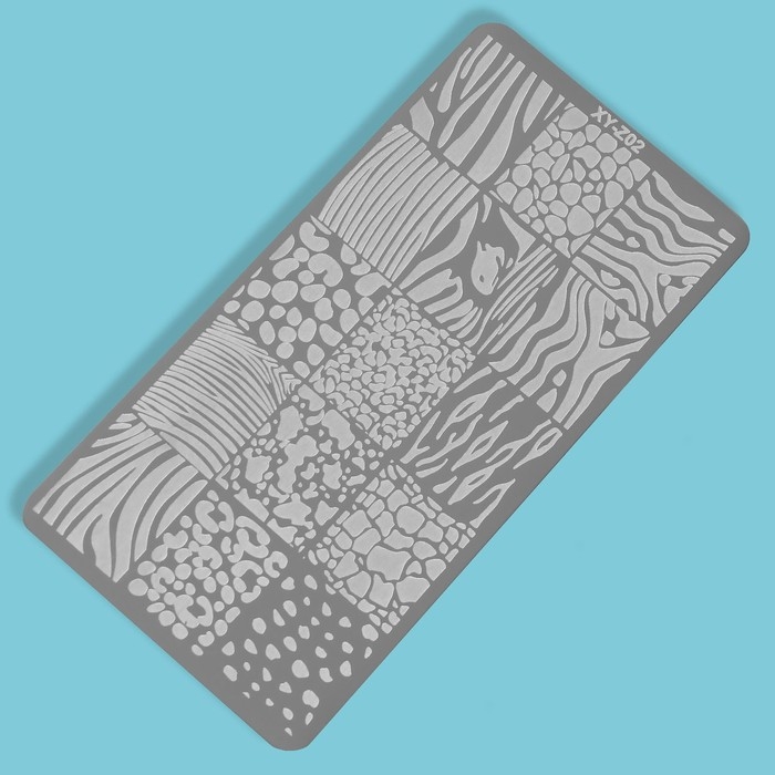 Диск для стемпинга металлический, &laquo;Animals&raquo;, 12 &times; 6 см