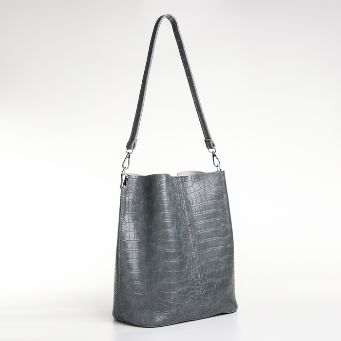 Сумка женская на магните TEXTURA, средний размер, цвет серый Сумка женская на магните TEXTURA, средний размер, цвет серый