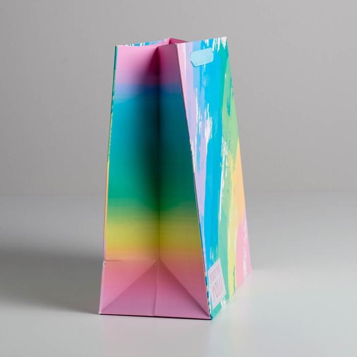 Пакет подарочный ламинированный вертикальный, упаковка, &laquo;Неповторимых эмоций&raquo;, ML 23 х 27 х 11,5 см