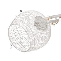 Люстра потолочная Жаклин 3хE27 40Вт Белый, золото Люстра потолочная Жаклин 3хE27 40Вт Белый, золото