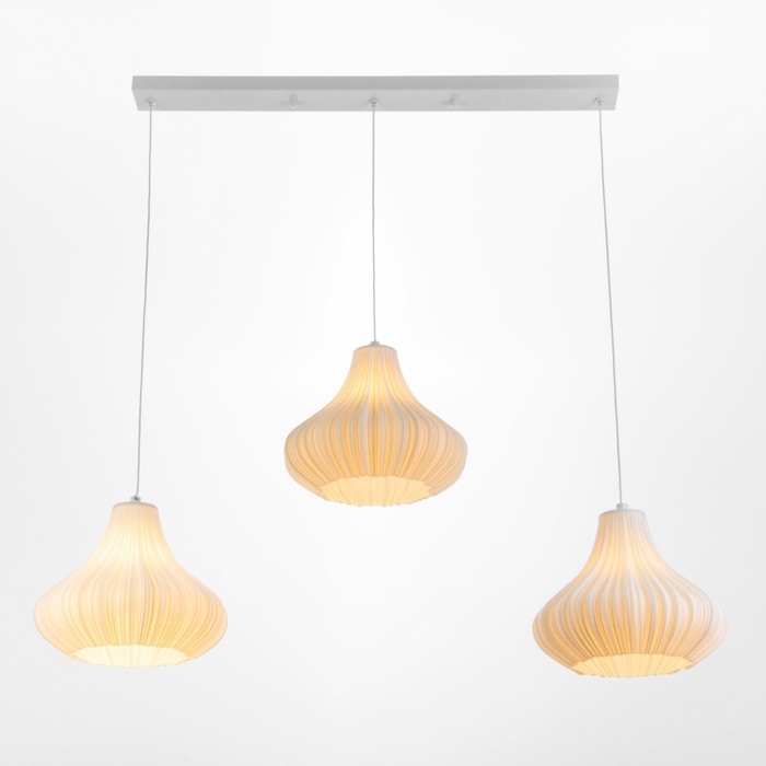 Подвес BayerLux "Ариана" 3хЕ14 15Вт  белый 23х23х20-200см