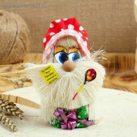 Оберег &laquo;Домовой с ложкой&raquo;, 12 см, микс