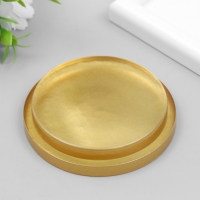 Крышка из стекла "Гладкая-золото" 1,5х8 см