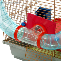 Клетка для грызунов двухъярусная с лабиринтом и колесом, 39 x 29 х 33 см, микс цветов Клетка для грызунов двухъярусная с лабиринтом и колесом, 39 x 29 х 33 см, микс цветов