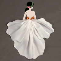 Топпер «Красотка в белом» Топпер «Красотка в белом»