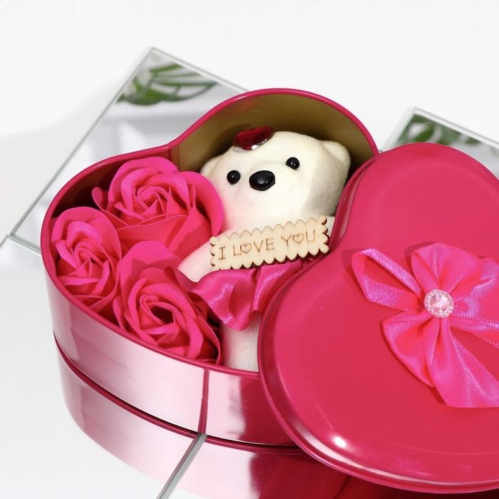 Мыльные розочки и медвежонок, набор Мыльные розочки и медвежонок, набор