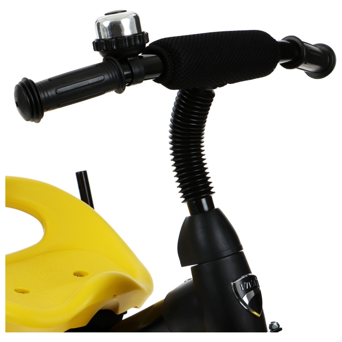 Велосипед трёхколёсный Vivat 1, принт стрелки, жёлтый Велосипед трёхколёсный Vivat 1, принт стрелки, жёлтый