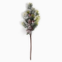 Новогодний декор, веточка "Зимние настроение" 61х21х7 см Новогодний декор, веточка "Зимние настроение" 61х21х7 см