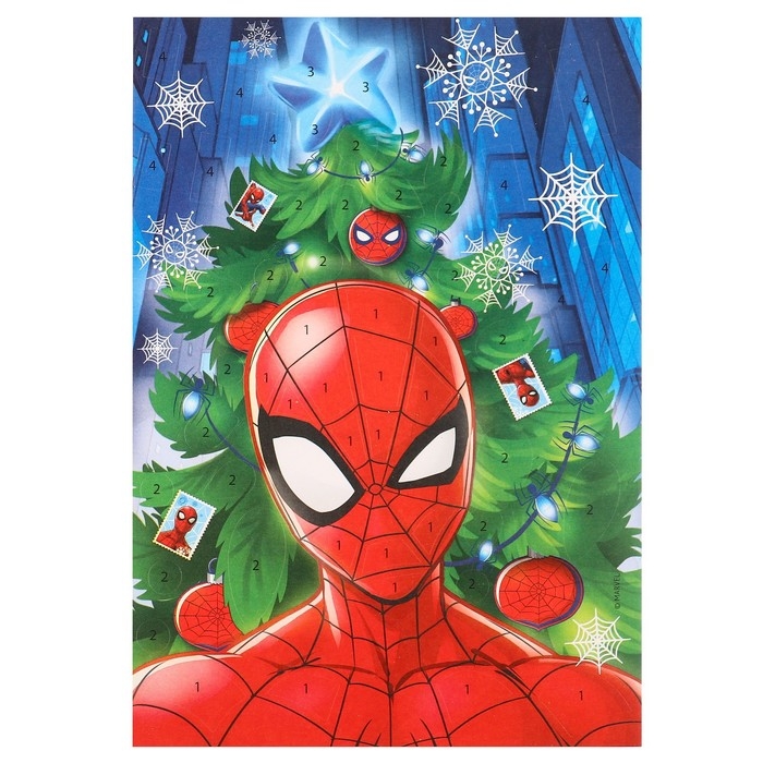 Аппликация фольгой Аппликация фольгой "Новый год" 23х15 см, Человек-паук