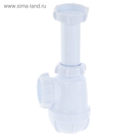 Сифон для мойки Aquant, 1 1/2" х 40 мм, без выпуска Сифон для мойки Aquant, 1 1/2" х 40 мм, без выпуска