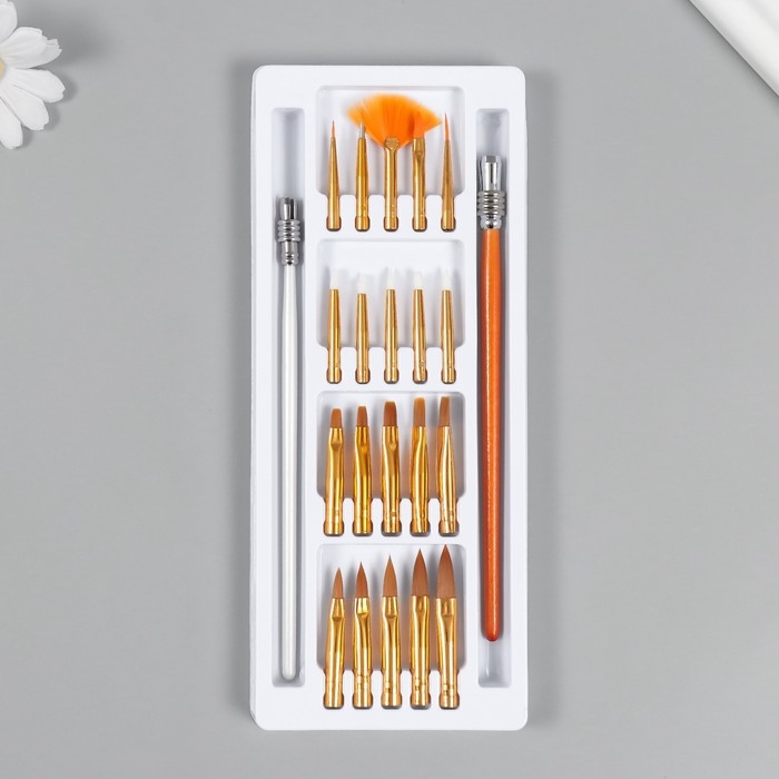 Инструмент для творчества н-р 22 предмета (2 держателя + 20 насадок) 2х12,5х29,5 см Инструмент для творчества н-р 22 предмета (2 держателя + 20 насадок) 2х12,5х29,5 см