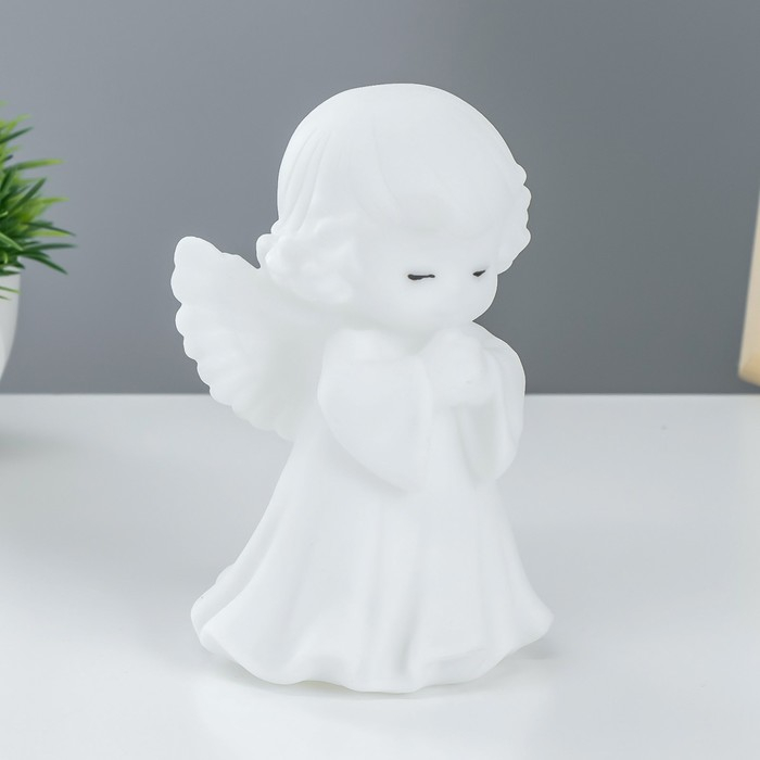 Ночник Ночник "Ангелочек" LED батарейки 3xLR белый 8,5х8х14,5 см RISALUX