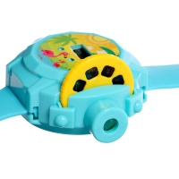 Часы-проектор &laquo;Животные&raquo;, световые эффекты, 24 картинки, цвет голубой