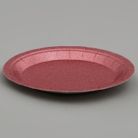 Тарелки бумажные &laquo;Блёстки&raquo;, 6 шт, цвет бордовый