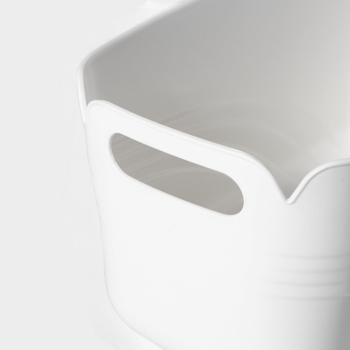 Контейнер для хранения с ручкой LaDо́m &laquo;Лаконичность&raquo;, 33,5&times;18,5&times;14,5 см, цвет белый