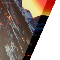 Модульная картина "Горный хребет" (3-35х35) 35х105 см Модульная картина "Горный хребет" (3-35х35) 35х105 см