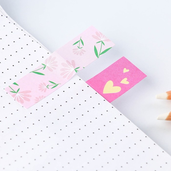 Стикеры-закладки, на подложке &laquo;Весна в сердце&raquo;, 5 шт, 30 л/шт