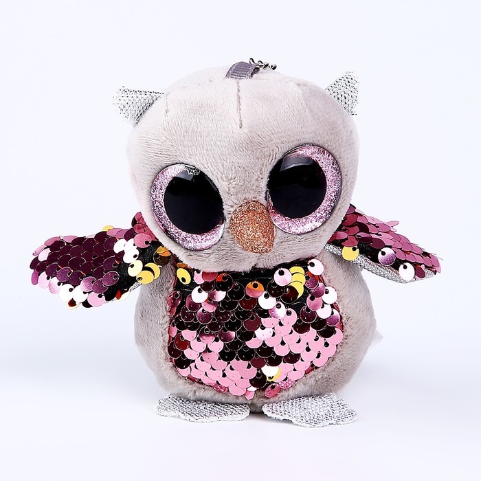 Мягкая игрушка &laquo;Сова&raquo;, на брелоке, 10 см, цвета МИКС