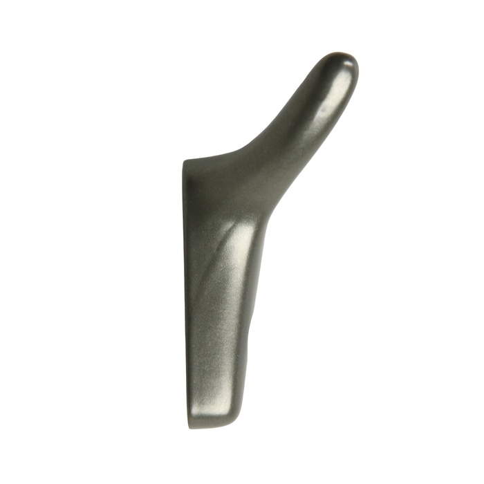 Крючок мебельный CAPPIO YAK, двухрожковый, графит Крючок мебельный CAPPIO YAK, двухрожковый, графит