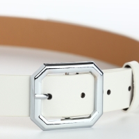 Ремень женский, ширина 3 см, цвет белый Ремень женский, ширина 3 см, цвет белый