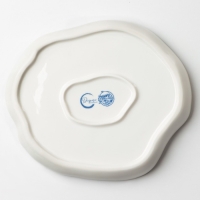 Тарелка керамическая неровный край &laquo;Разводы&raquo;, 17 см,