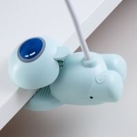 Настольная лампа "Робот" LED 5Вт USB АКБ лазурный 11,8х7,8х31 см RISALUX