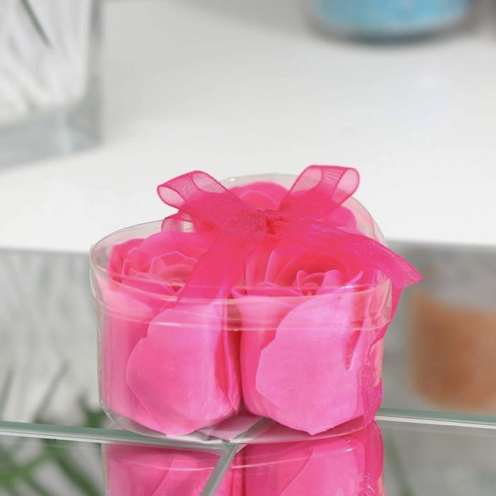 Мыльные розочки, фуксия, набор 3 шт. Мыльные розочки, фуксия, набор 3 шт.