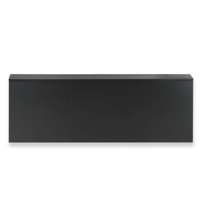 Тумба подвесная под ТВ 4, 1800х640х210, цвет чёрный