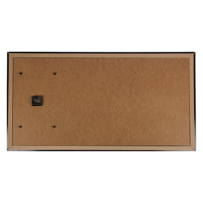 Часы-картина настенные, интерьерные "Фиолетовые орхидеи", бесшумные, 50 х 100 см