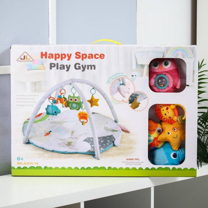 Развивающий коврик с дугами &laquo;Зайчики&raquo;, 73x48 см.