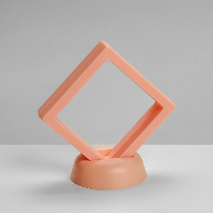 Подставка для украшений &laquo;Ромб&raquo;, 7&times;3&times;7 см, цвет розовый