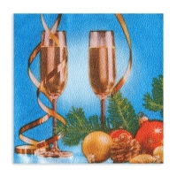 Новый год. Салфетки бумажные Fresco "Шампанское", 2 слоя, 33*33 см, 20 листов Новый год. Салфетки бумажные Fresco "Шампанское", 2 слоя, 33*33 см, 20 листов