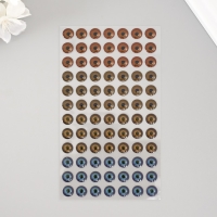 Наклейка пластик "Радужка глаза" d=0,9 см 20х9 см