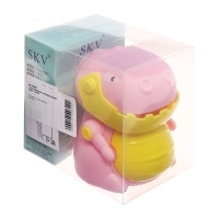 Точилка механическая с контейнером "Дракон" розовый Точилка механическая с контейнером "Дракон" розовый