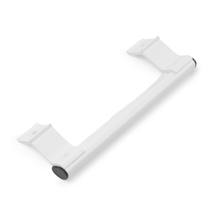 Ручка-скоба для пластиковых дверей ТУНДРА 001WH, металлическая, цвет белый