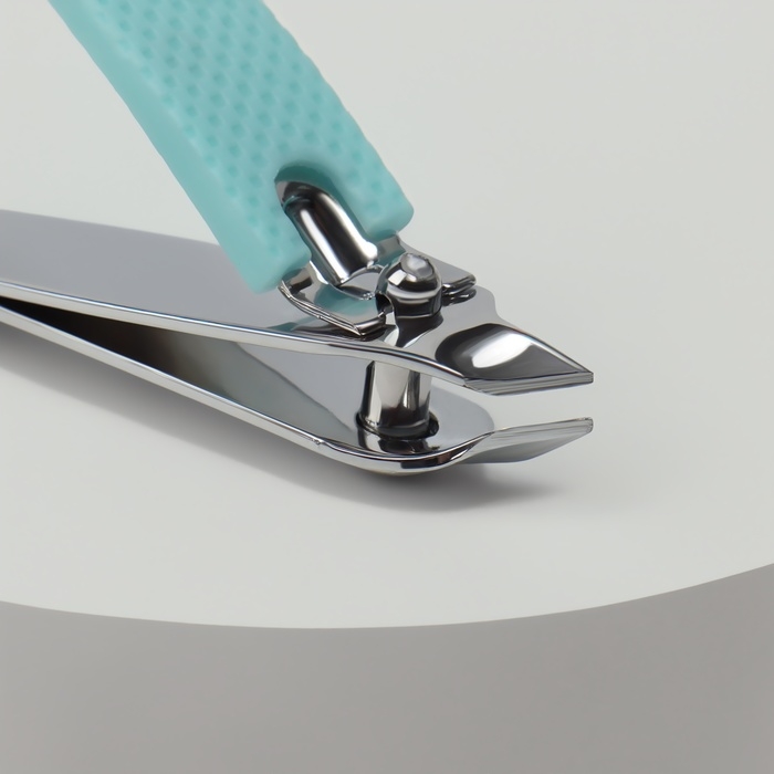 Кусачки - книпсер, набор, 2 предмета, в футляре, цвет бирюзовый