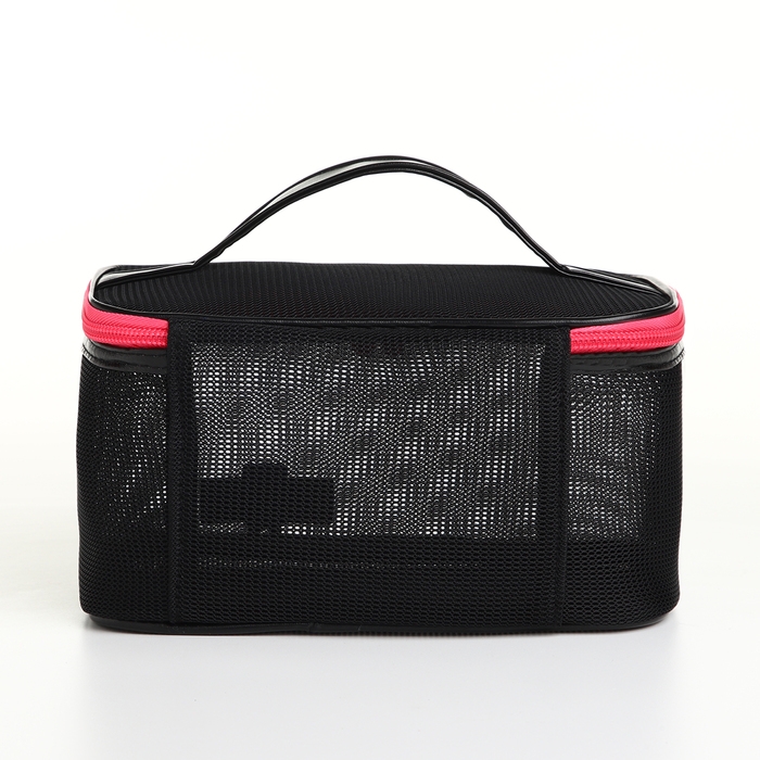 Косметичка на молнии, цвет чёрный