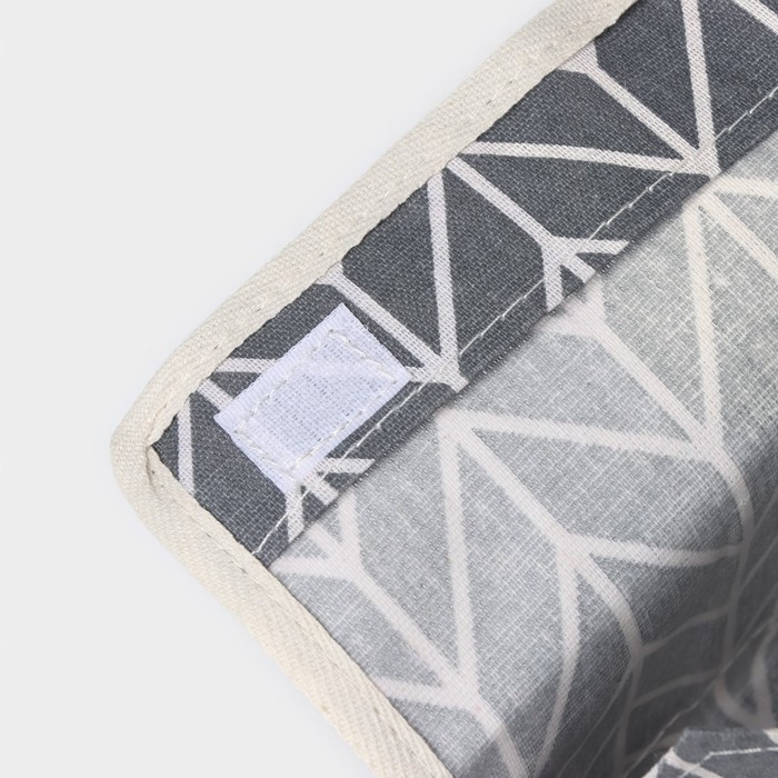 Органайзер для мелочей Доляна &laquo;Зиг-заг&raquo;, 6 карманов, 25&times;13&times;18 см, цвет серый