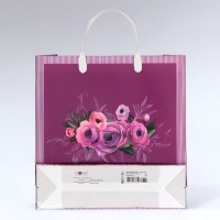 Пакет "Акварельный букет", мягкий пластик, 30 х 30 х 9 , 140 мкм Пакет "Акварельный букет", мягкий пластик, 30 х 30 х 9 , 140 мкм