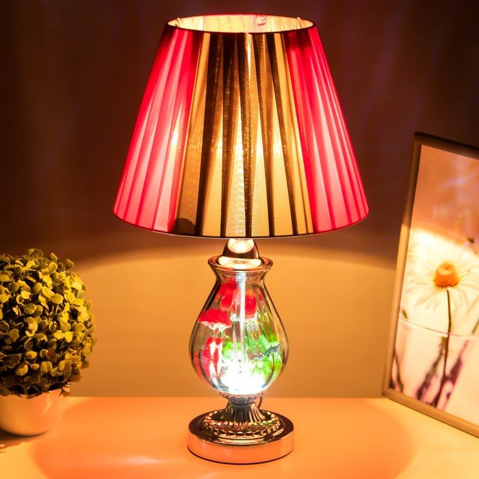 Настольная лампа 16686/1 E27 40Вт хром 29х29х50 см RISALUX