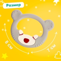 Набор прорезывателей для зубов &laquo;Мишутка&raquo;, 3 шт.