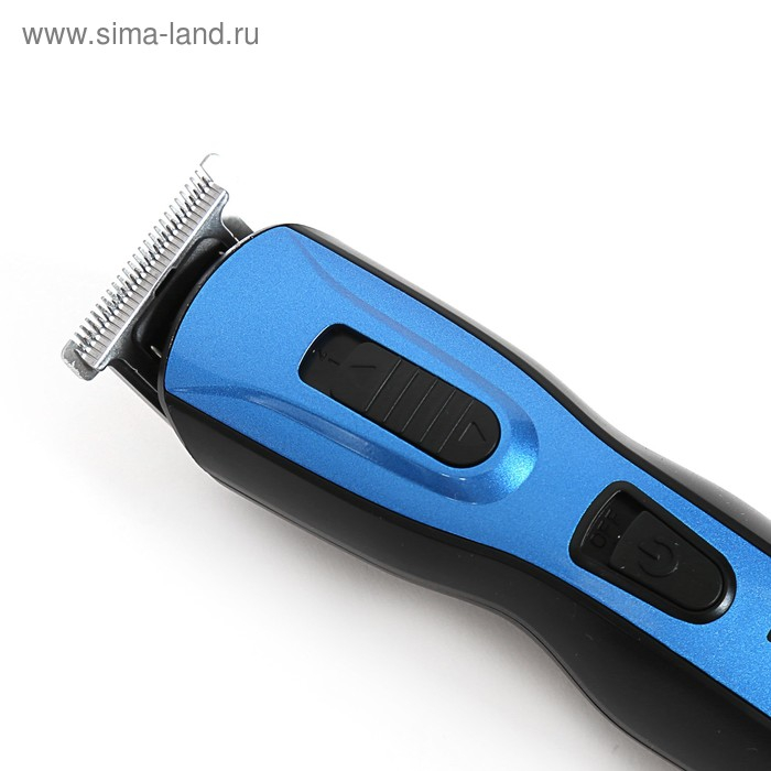Триммер для волос Sakura SA-5523BL, 10 насадок, АКБ, чёрно-синий Триммер для волос Sakura SA-5523BL, 10 насадок, АКБ, чёрно-синий
