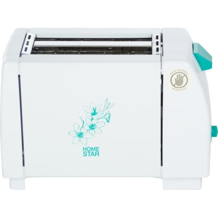 Тостер HOMESTAR HS-2014, 750Вт, 7 режимов прожарки, 2 тоста, бело-бирюзовый