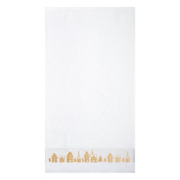 Полотенце махровое &laquo;Новый год: Домики&raquo; 50х90 см, 100% хлопок, 360гр/м2