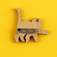 Значок деревянный &laquo;Не беси меня&raquo;, серия мемы , 3,5 х 3,3 см